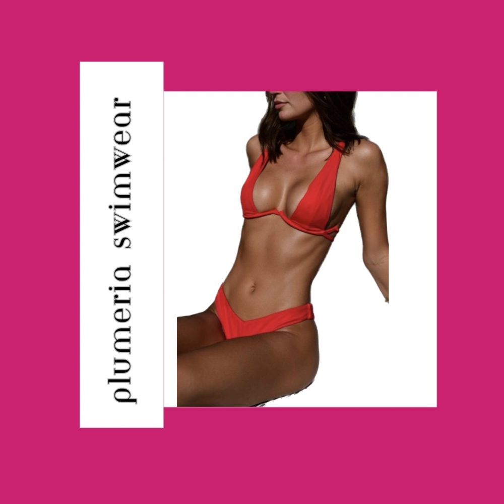 Plumeria Swimwear Magnolia Bikini Top | Sz Large | NWOT